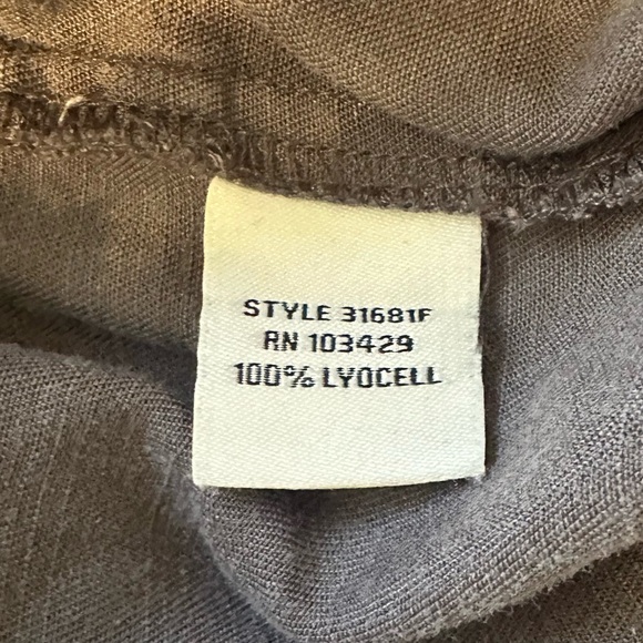 CAFE MARRAKESH charcoal gray elastic drawstring waist pull on style shorts sz L - Picture 6 of 6